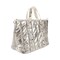 Packed Party Silver Metallic Puffy Confetti Weekender Tote Bag